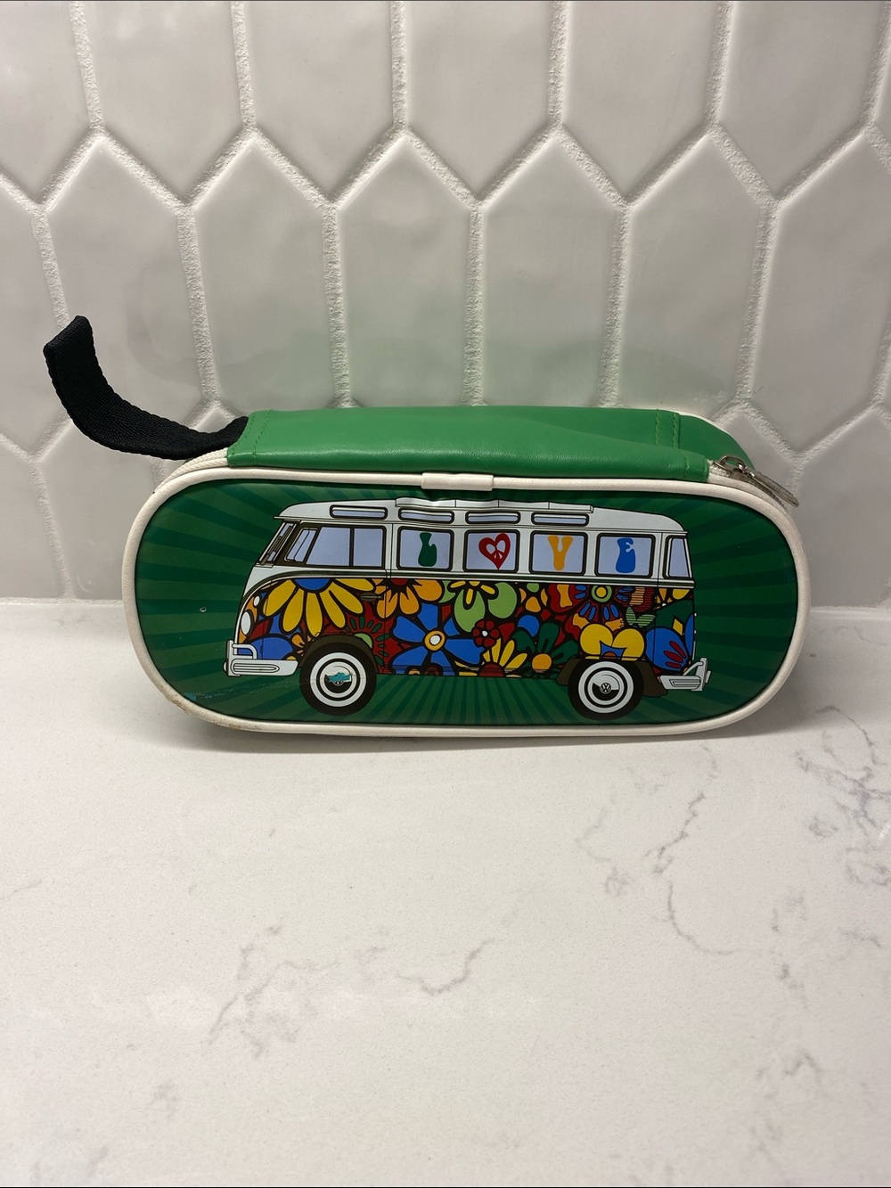 VW Collection by BRISA Officially Licensed Toiletry Cosmetic Bag Volkswagen Van